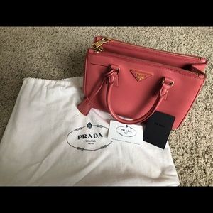 Prada Saffiano Lux Satchel in TAMARIS